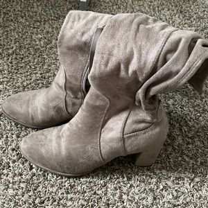 Liz Claiborne Faux Suede Knee High Boots